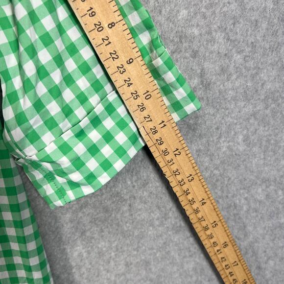 Peter Millar x The Masters Gingham Shirt Dress Women's Size S Roll Tab Golf EUC - Picture 9 of 11